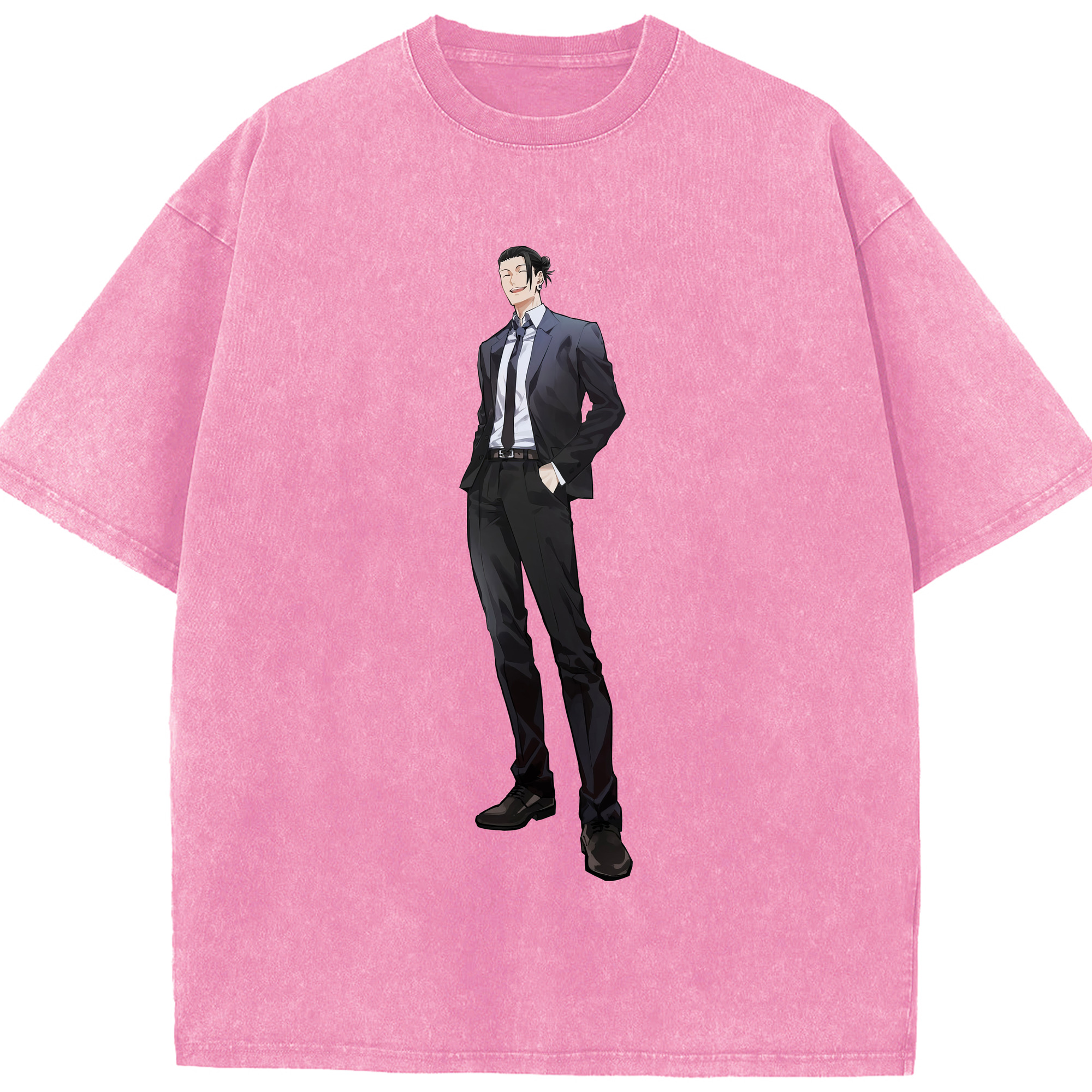 （画像用） 呪術廻戦 Jujutsu Kaisen 綿100% ヴィンテージ風 半袖Tシャツ（フロントプリント）